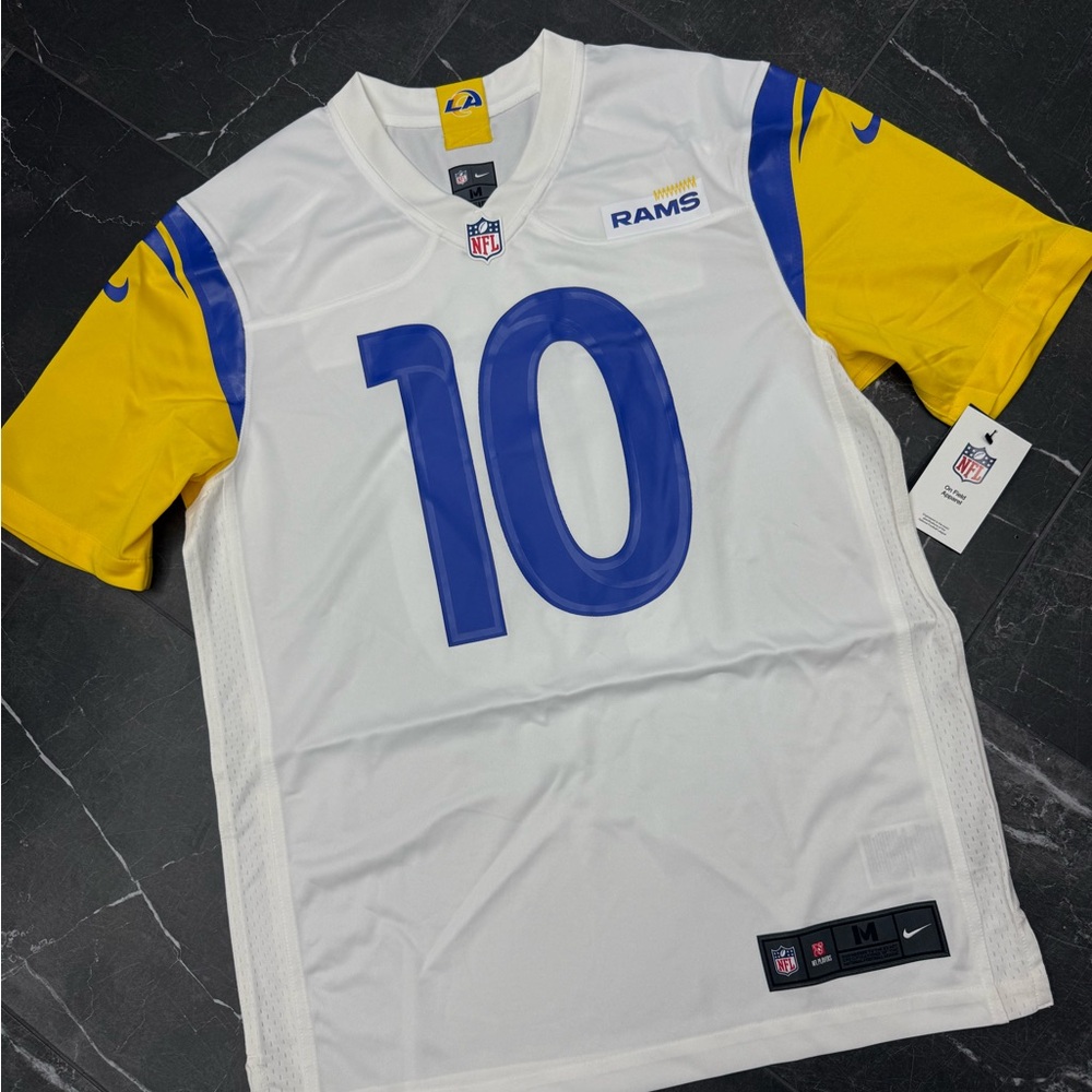 Los Angeles Rams White & Yellow Cooper Kupp Jersey